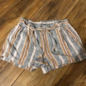 Jolt High Waisted Striped Shorts